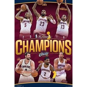 Cleveland Cavaliers 2016 NBA Champions Lebron James Channing Love Irving NOS NEW